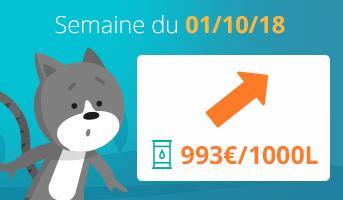 prix du fioul 01 octobre 2018